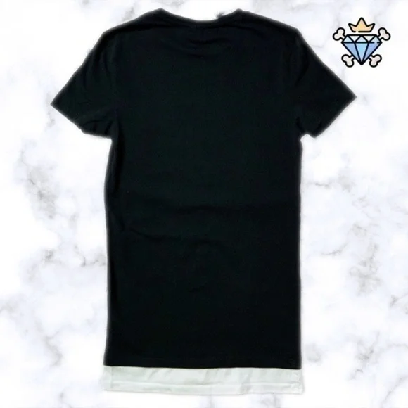 ASOS MEN CITY TEXT PRINT LONGLINE MUSCLE FIT TEE SIZE MEDIUM STREETWEAR SLIM FIT - Picture 3 of 5